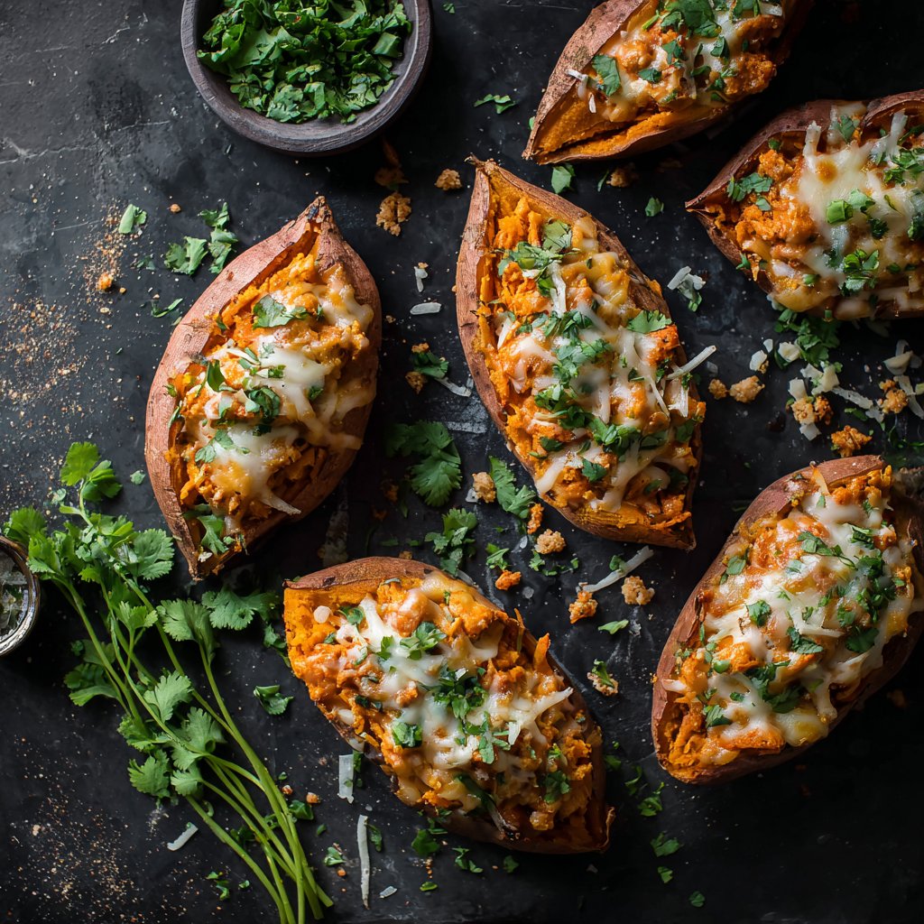 Easy Taco Stuffed Sweet Potatoes