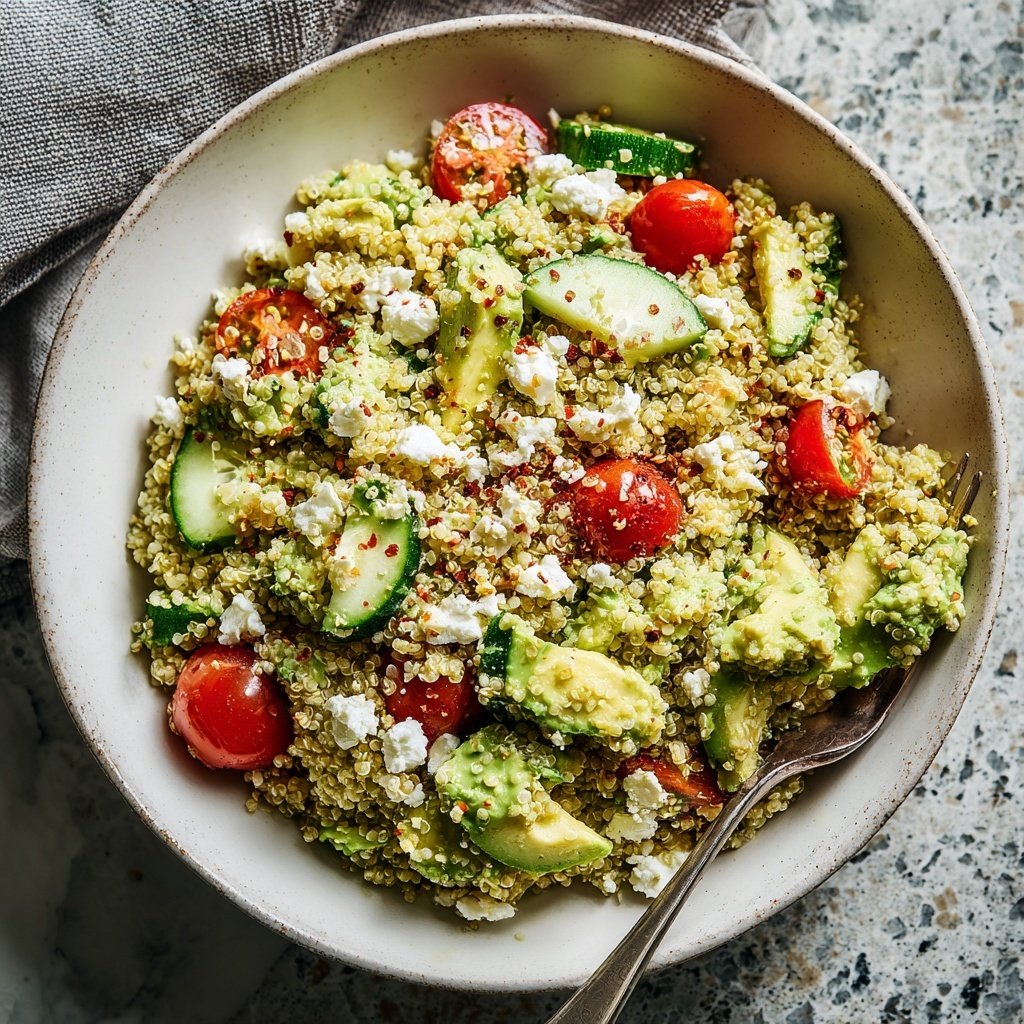 Healthy Avocado Quinoa Salad