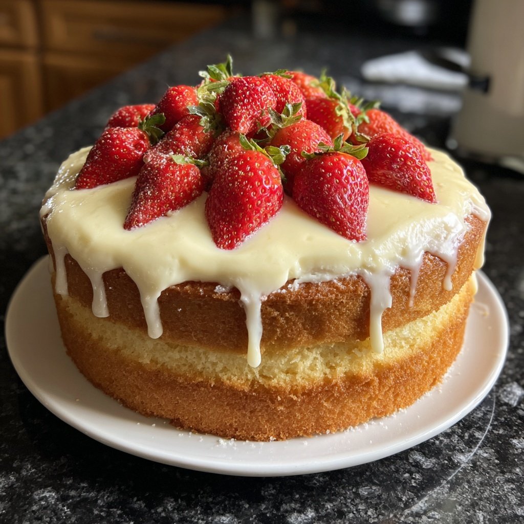 Dessert Vanilla Sponge Cake