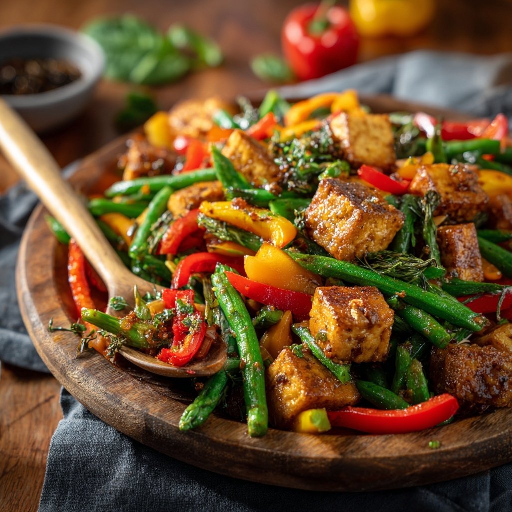 Crispy Tofu Vegetable Stir Fry