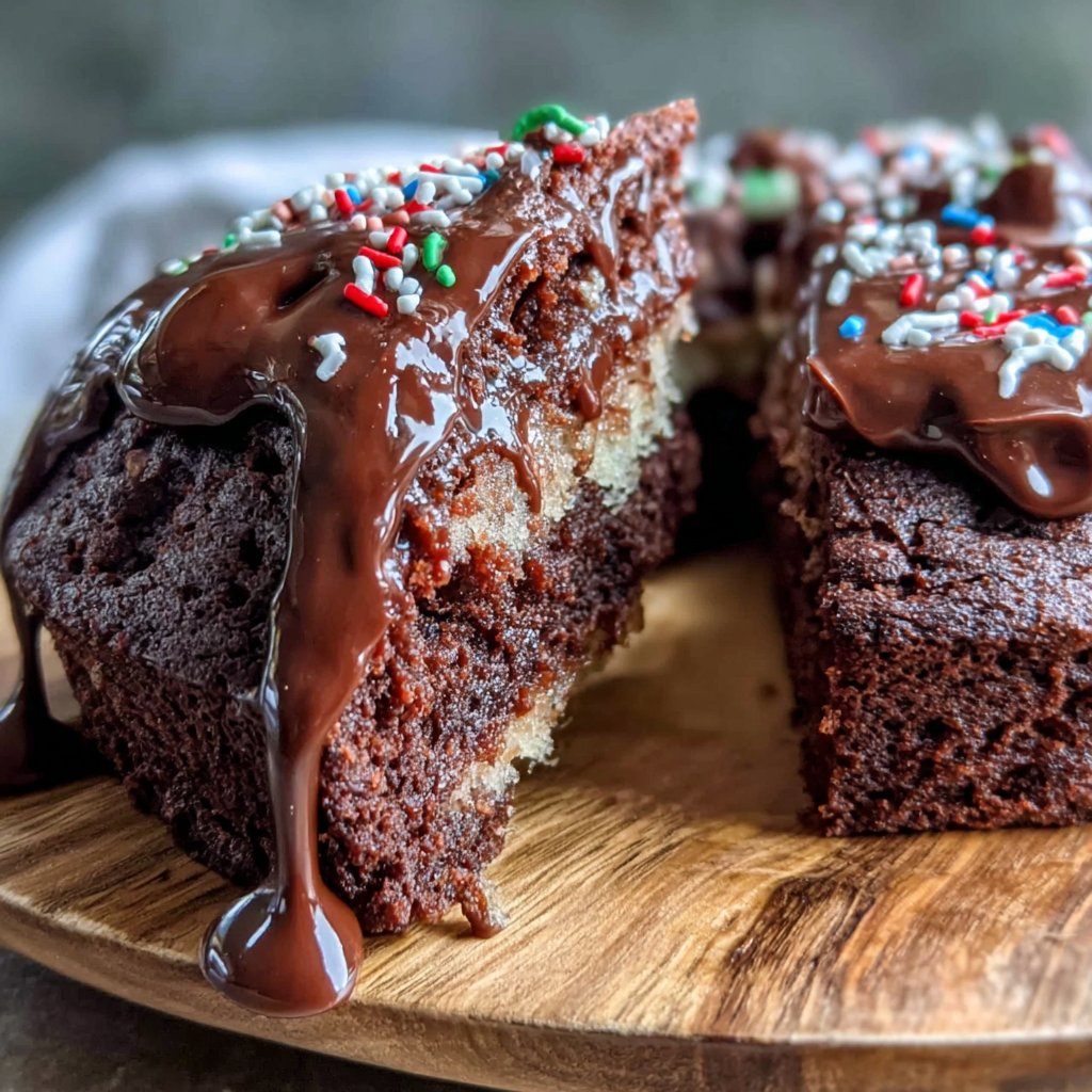 Graduation Celebration Fudge Cake