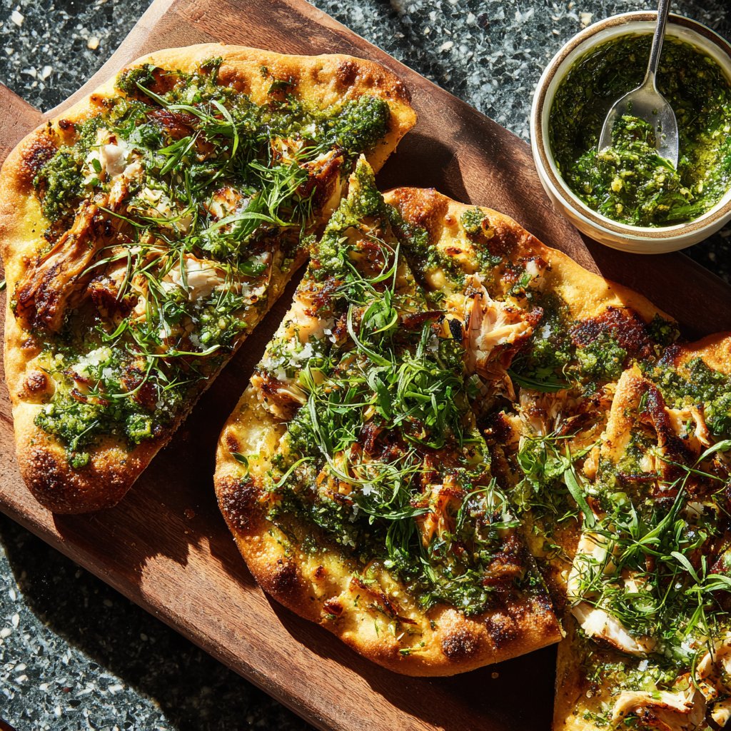 Spring Herb Turkey Flatbreads