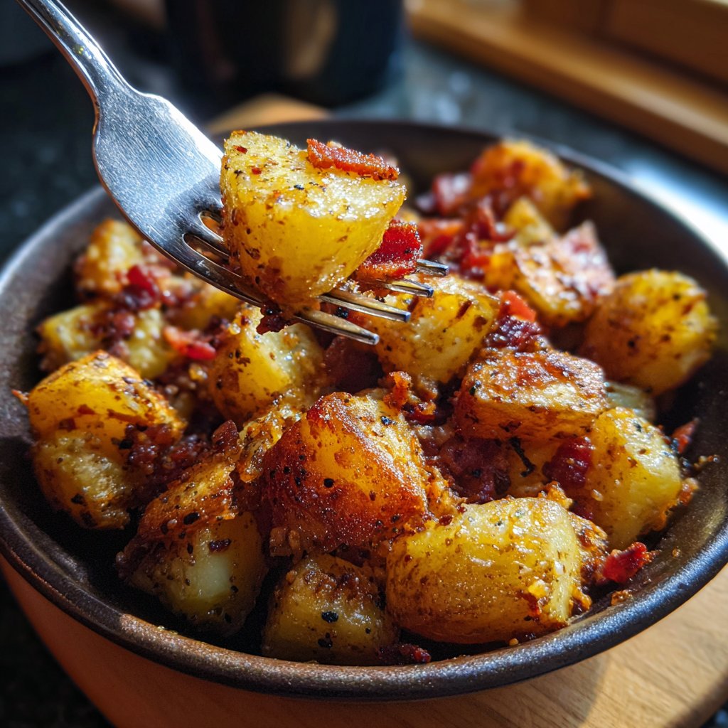 Crispy Maple Bacon Potatoes